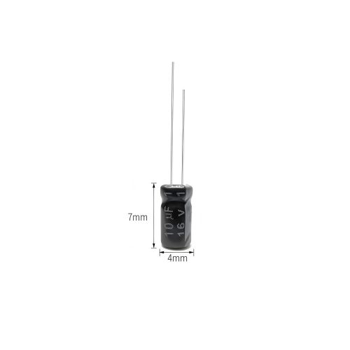 Aluminum Electrolytic Capacitor, 16V 10μF, 4mm*7mm