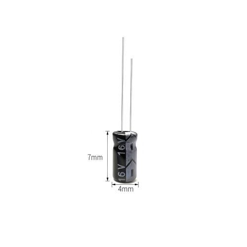 Aluminum Electrolytic Capacitor, 16V 47μF, 4mm*7mm