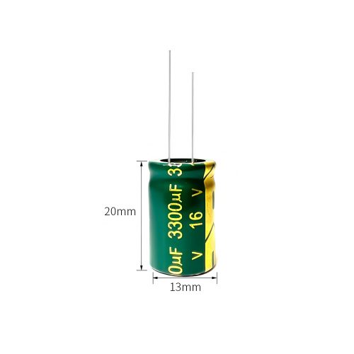 High-frequency Aluminum Electrolytic Capacitor, 16V 3300μF, 13mm*20mm