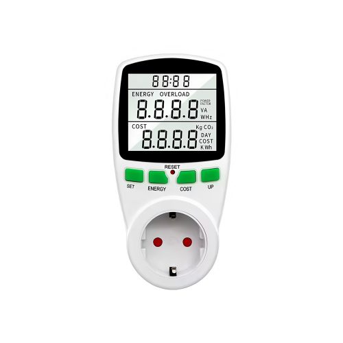 Digital LCD Energy Meter Power Meter Socket, 230V/16A/3680W, EU Plug