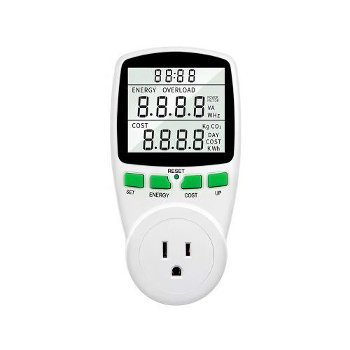 Digital LCD Energy Meter Power Meter Socket, 120V/15A/1800W, US Plug