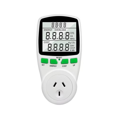 Digital LCD Energy Meter Power Meter Socket, 240V/10A/2400W, AU Plug