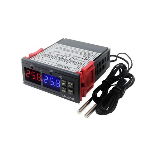 STC-3008 Dual Digital Thermostat Switch Temperature Controller