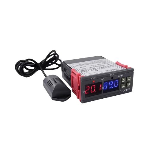 STC-3028 Digital Thermostat Hygrostat Temperature Humidity Controller