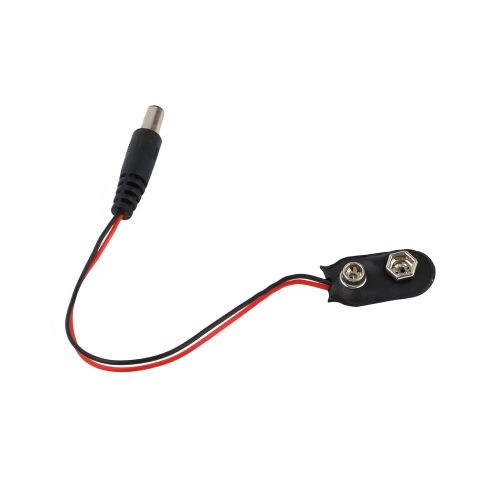 9V Battery Holder with 150mm Lead Cable & DC Connector