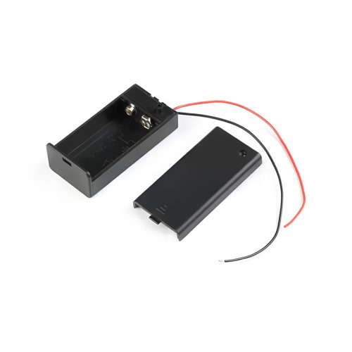 9V Battery Holder With 150mm Lead Cable, With Cover & Switch, 1 Cell