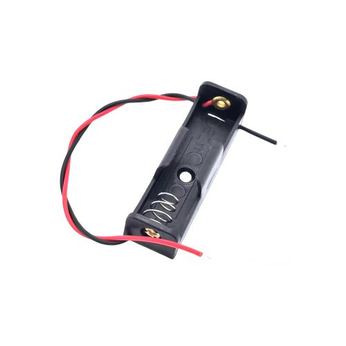 AA Battery Holder with 150mm Lead Cable, Without Cover, 1 Cell