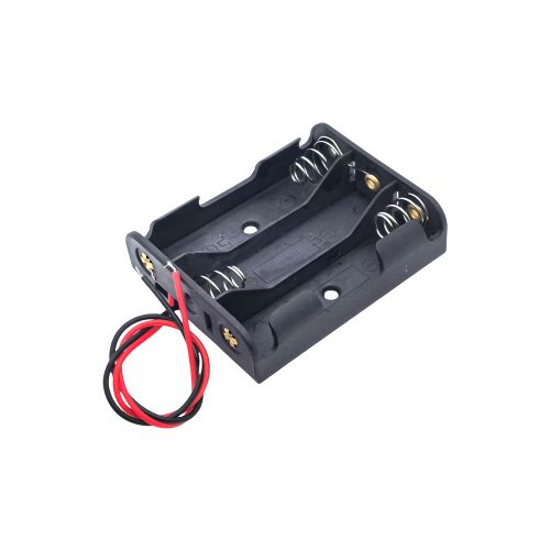 AA Battery Holder with 150mm Lead Cable, Without Cover, 3 Cells