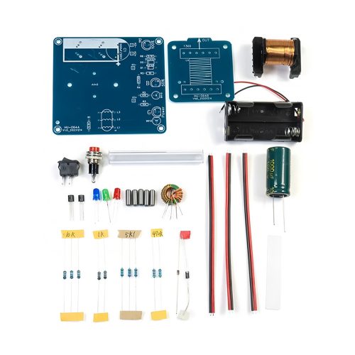 High Voltage Electromagnetic Railgun Kit for DIY Soldering Practice, Without Case