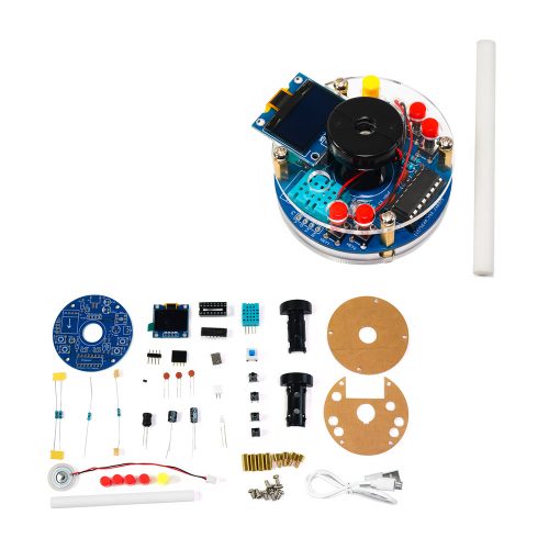 HU-073 Humidifier Electronic Kit with OLED Screen for DIY Soldering Practice