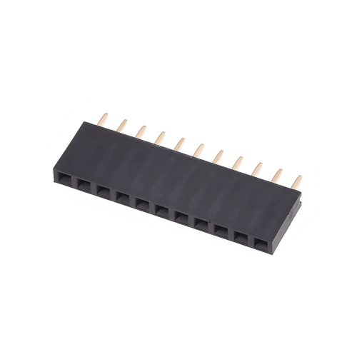 Straight Through Hole PCB Socket, 11 Contact, 2.54 mm Pitch, 2 Row