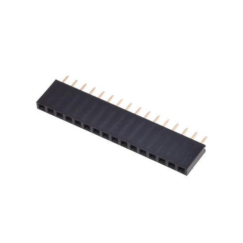 Straight Through Hole PCB Socket, 16 Contact, 2.54 mm Pitch, 2 Row