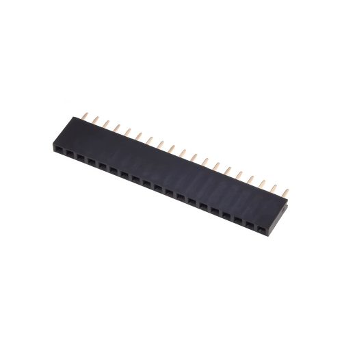 Straight Through Hole PCB Socket, 19 Contact, 2.54 mm Pitch, 2 Row